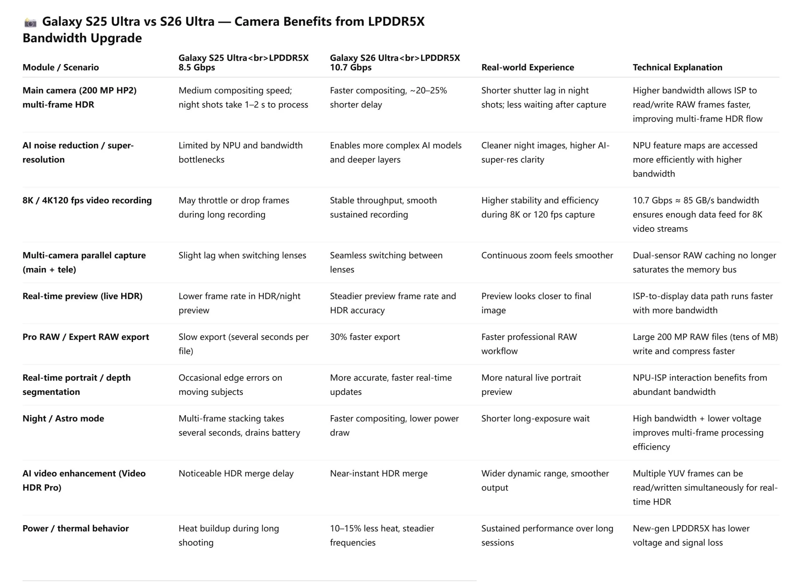 Galaxy S26 Ultra: Faster RAM for lag-free, blur-free nighttime shots 50 G5ikUpYbcAMo4wq 1 scaled