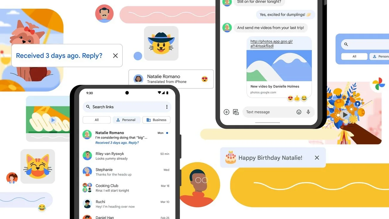 Google Messages s'améliore : jusqu'à 20 conversations épinglées et lecture YouTube intégrée 49 Google Messages s'améliore : jusqu'à 20 conversations épinglées et lecture YouTube intégrée
