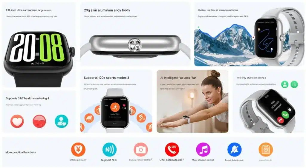 HONOR Watch X5 Features China 1024x563 1