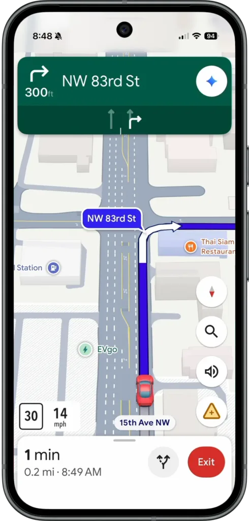 Landmark based navigation