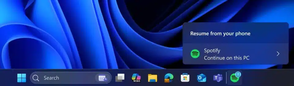 Resume Taskbar Alert Spotify Lau