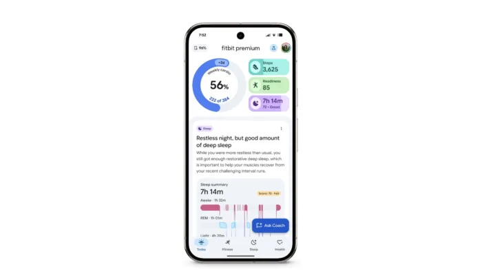 L’application Fitbit subit un grand lifting Material 3