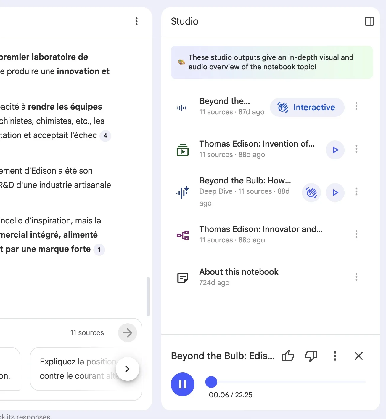 Test de NotebookLM : L'application de Google est-elle le copilot IA rêvé ? 53 Screen 2025 12 01 at 09.52.40