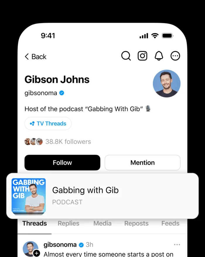 Threads Podcast in profile