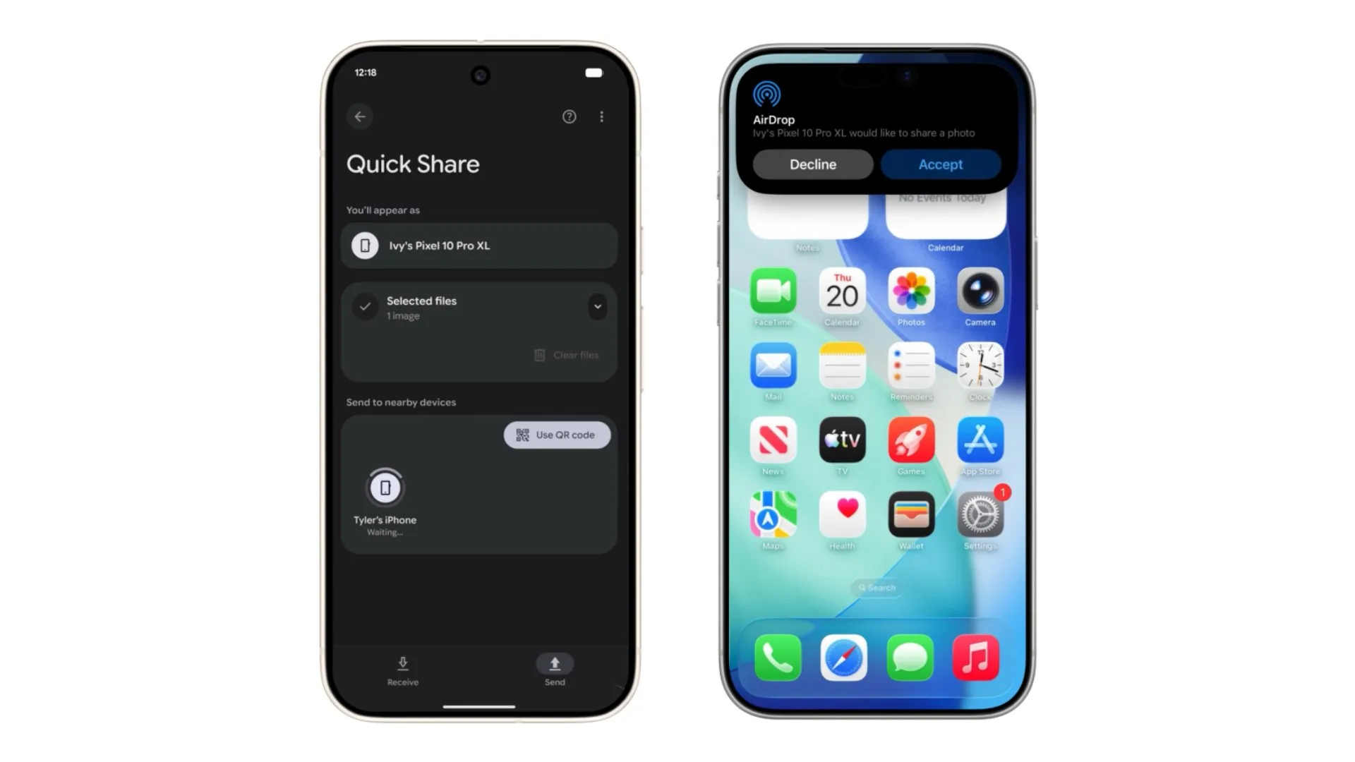 Après Google, Nothing veut aussi rendre AirDrop compatible avec ses smartphones