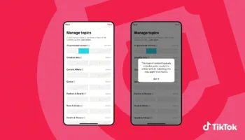 Tiktok teste un curseur IA pour ajuster la quantité de vidéos générées