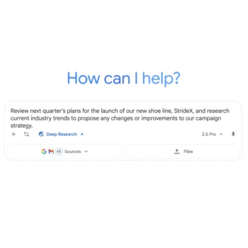 Gemini Deep Research peut lire vos mails Gmail et fichiers Drive