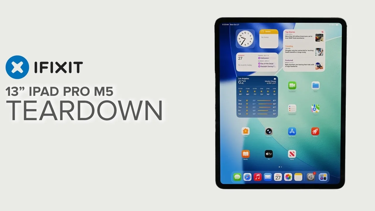 We Tore Down the iPad Pro M5… and Found a Repair Paradox