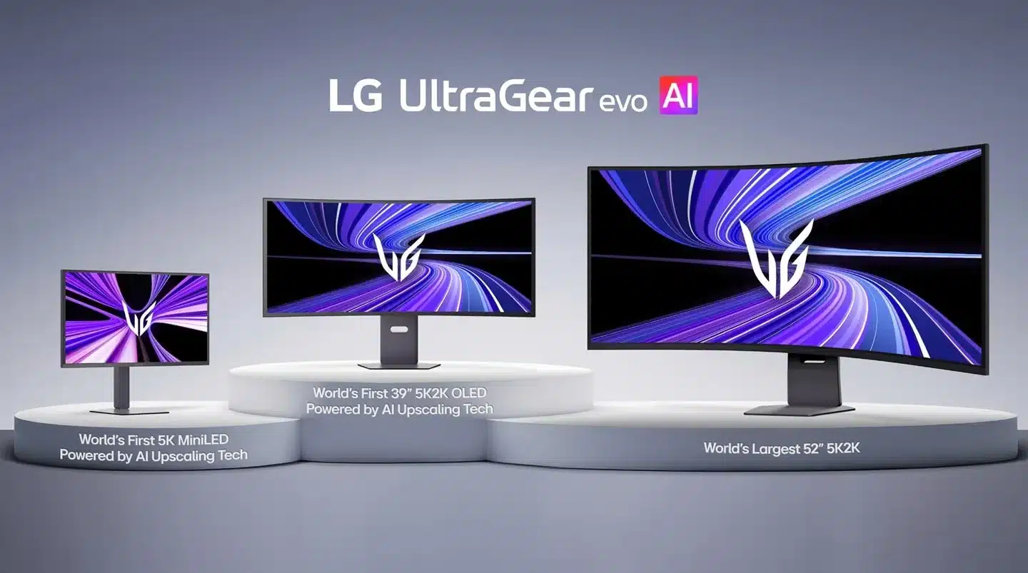 LG UltraGear evo : LG dévoile ses nouveaux moniteurs gaming 5K avant le CES 2026