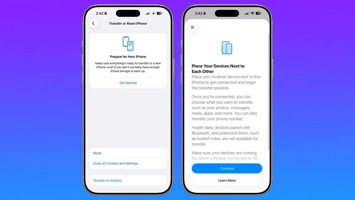 iOS 26.3 : Apple facilite enfin le transfert de l’iPhone vers Android