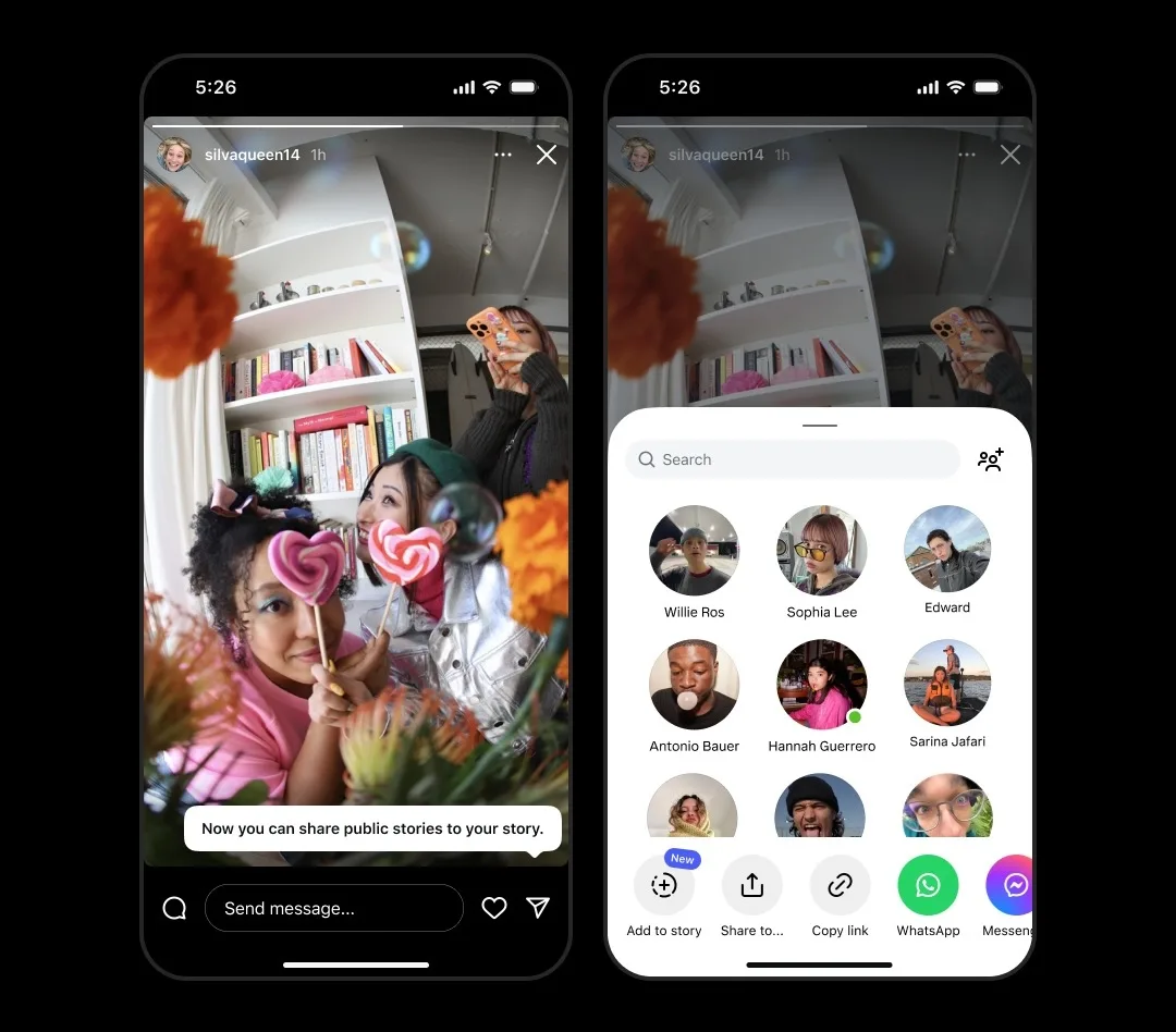 Instagram permet enfin de repartager n’importe quelle Story publique — même sans être tagué 49 Instagram permet enfin de repartager n’importe quelle Story publique — même sans être tagué