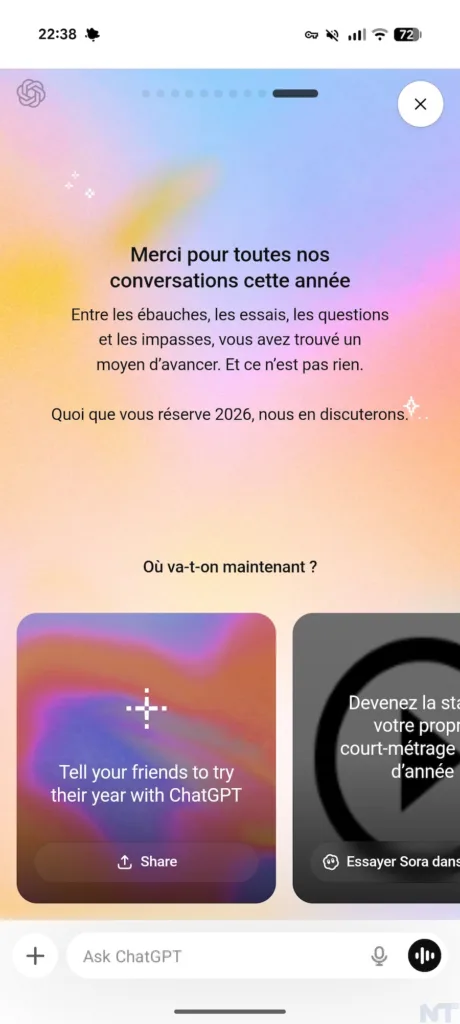 OpenAI lance « Your Year with ChatGPT » : votre rétrospective personnalisée de 2025 53 ChatGPT Year Review 1