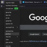 Firefox add note tab context men
