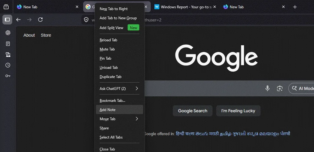 Firefox teste une nouvelle fonction : ajouter des notes directement sur les onglets