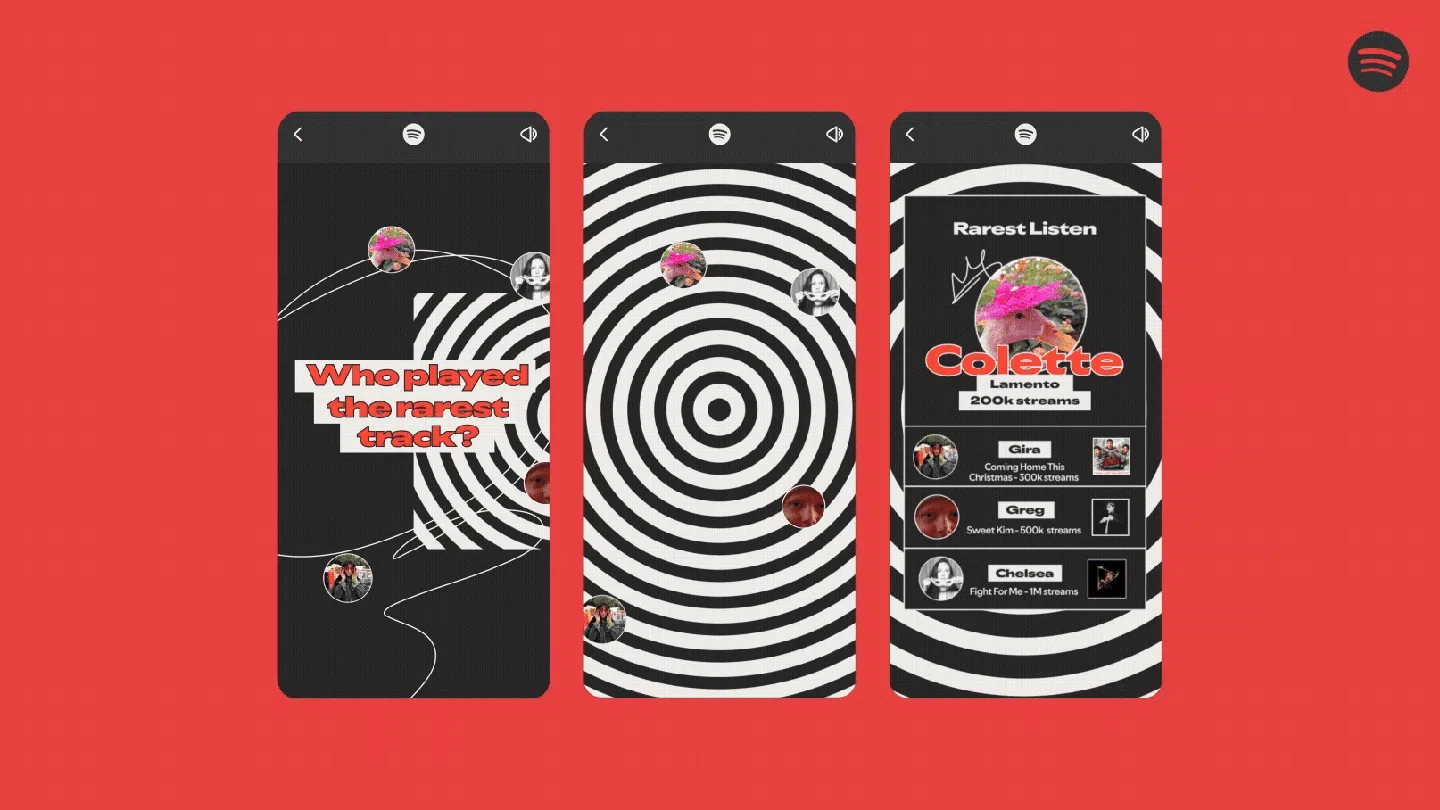 Spotify Wrapped 2025 (Récapitulatif) : toutes les nouveautés, de Wrapped Party à l'âge d'écoute 50 Gif sandwich Rarest listen 1614x908 5 13