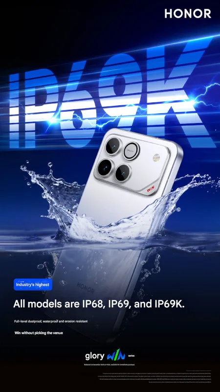 HONOR WIN series IP ratings