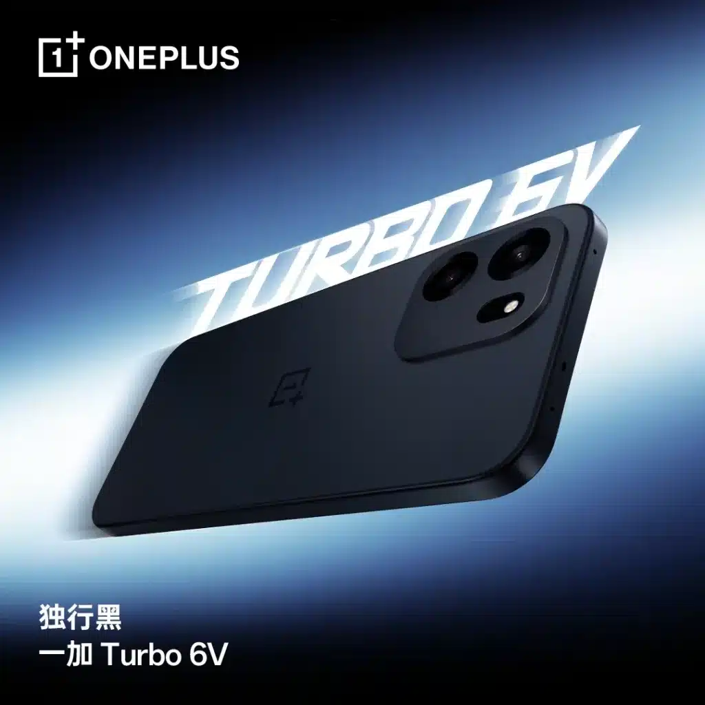 OnePlus Turbo 6 et Turbo 6V : lancement le 8 janvier 2026, Snapdragon et batterie 9 000 mAh 70 ONePlus Turbo 6V black