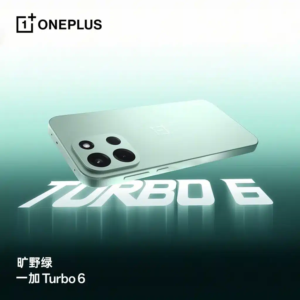 OnePlus Turbo 6 et Turbo 6V : lancement le 8 janvier 2026, Snapdragon et batterie 9 000 mAh 64 OnePlus Turbo 6 green