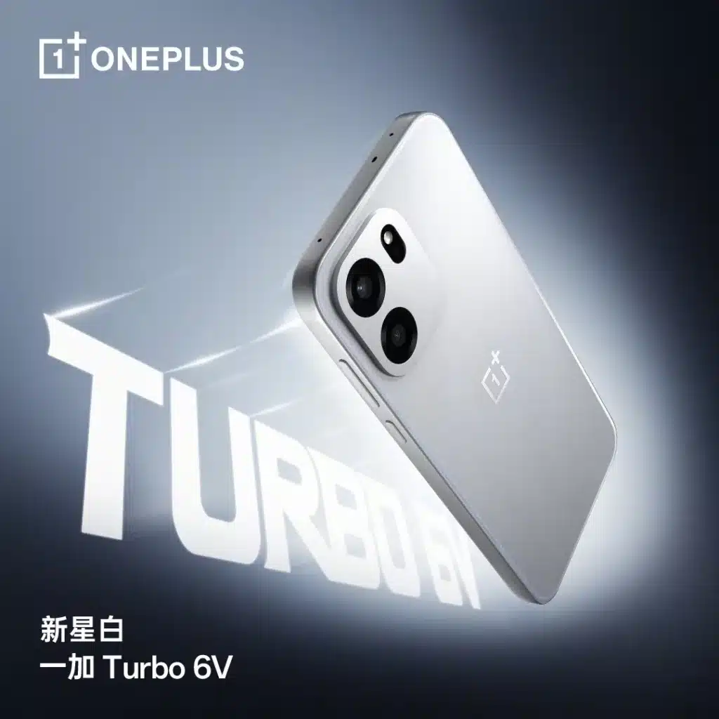 OnePlus Turbo 6 et Turbo 6V : lancement le 8 janvier 2026, Snapdragon et batterie 9 000 mAh 69 OnePlus Turbo 6V silver