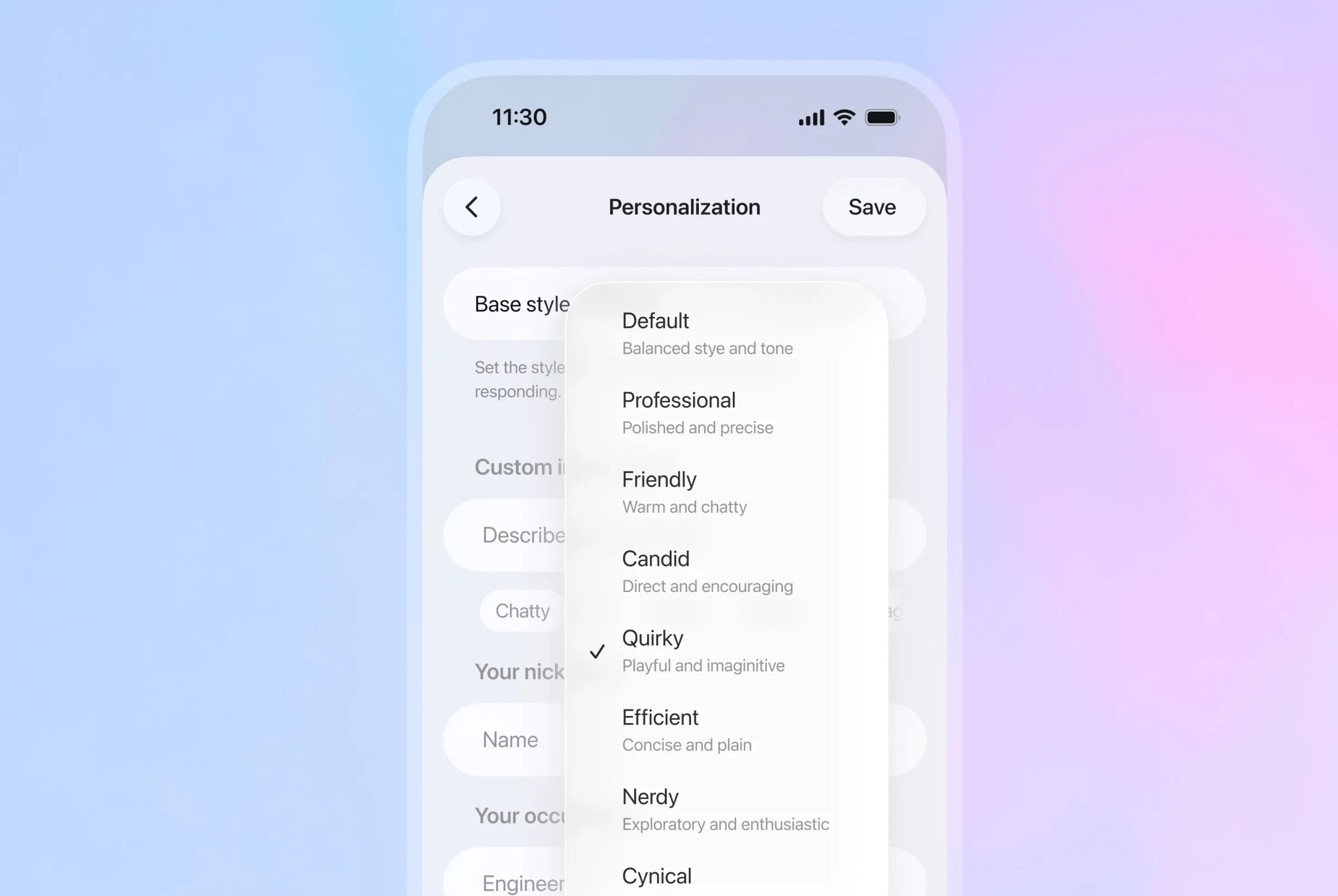 ChatGPT se personnalise : OpenAI permet enfin de choisir le ton et la personnalité du chatbot