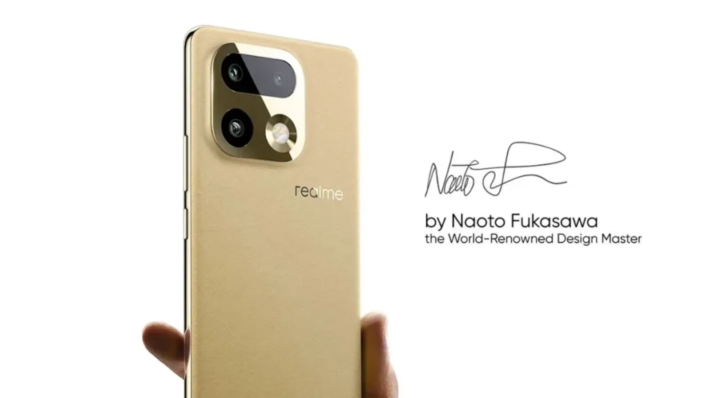 Realme 16 Pro Gold Teaser