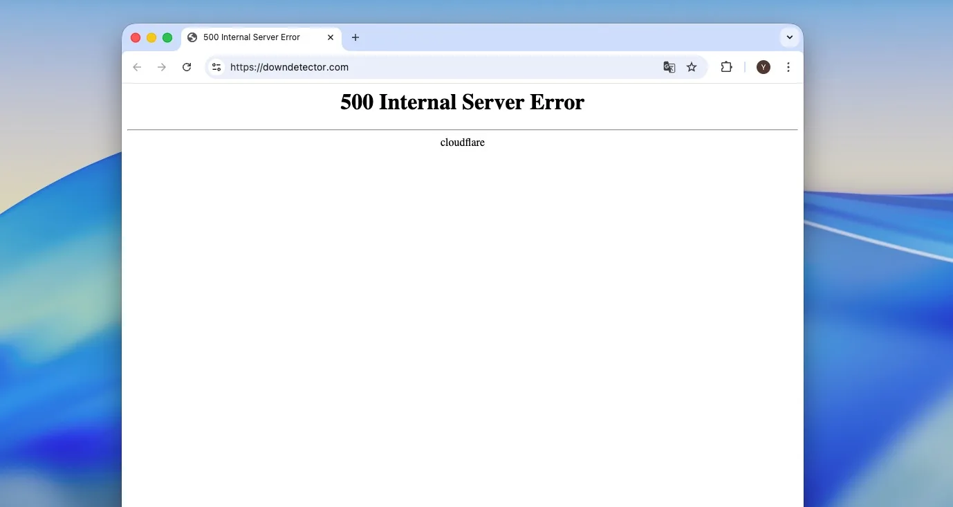 « 500 Internal Server Error » ! Cloudflare s’effondre et paralyse (encore) une large partie d’Internet