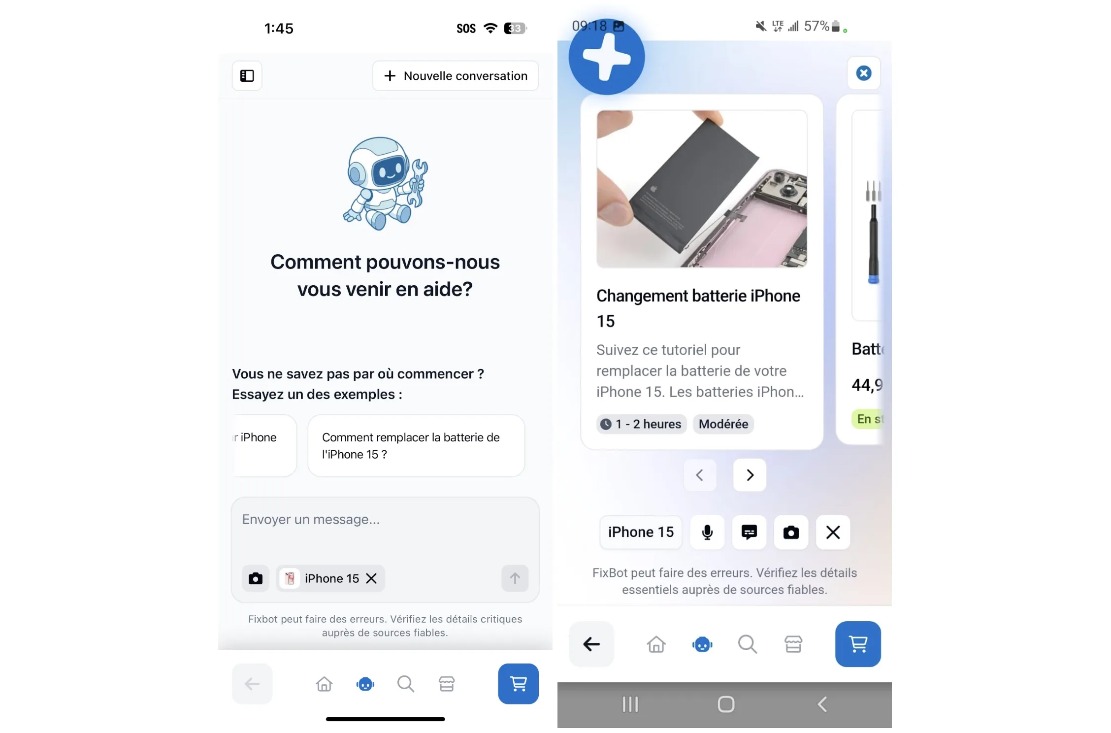 iFixit lance son application avec « FixBot », un assistant IA pensé pour vous guider dans vos réparations 49 iFixit lance son application avec « FixBot », un assistant IA pensé pour vous guider dans vos réparations