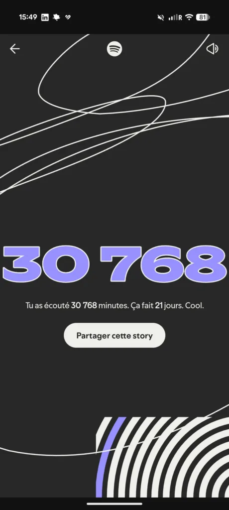 Spotify Wrapped 2025 : comment voir, partager et comprendre votre rétrospective 69 Screenshot 20251203 154921