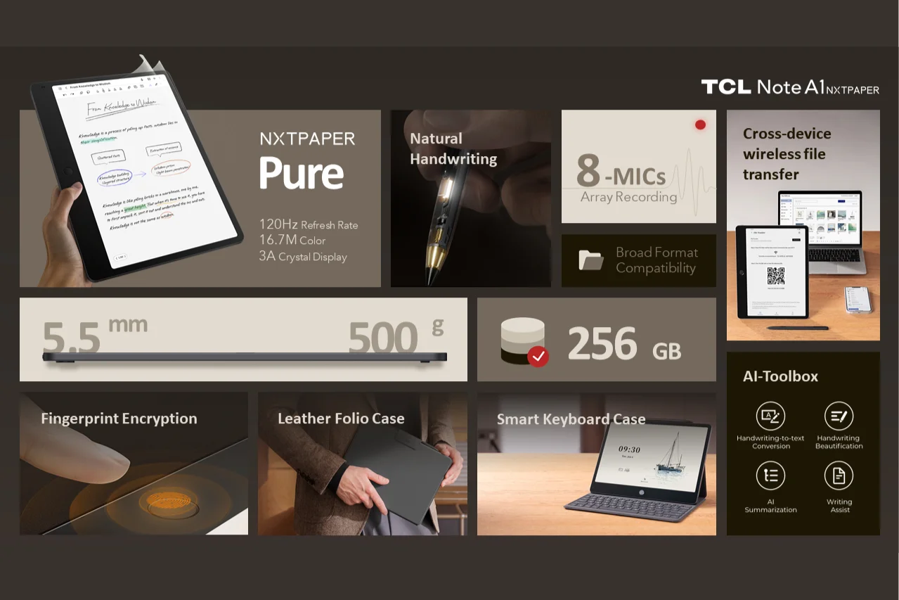 TCL Note A1 Product features