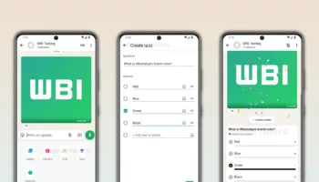 WhatsApp teste une nouvelle fonctionnalité ludique pour les chaînes : les quiz interactifs