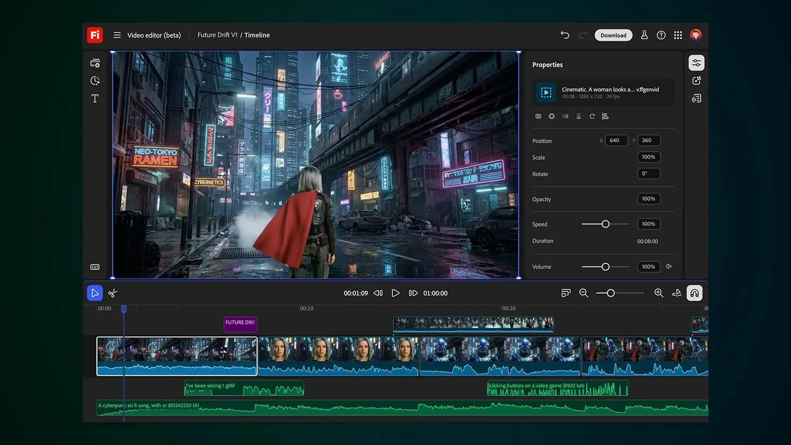 adobe firefly video editor beta