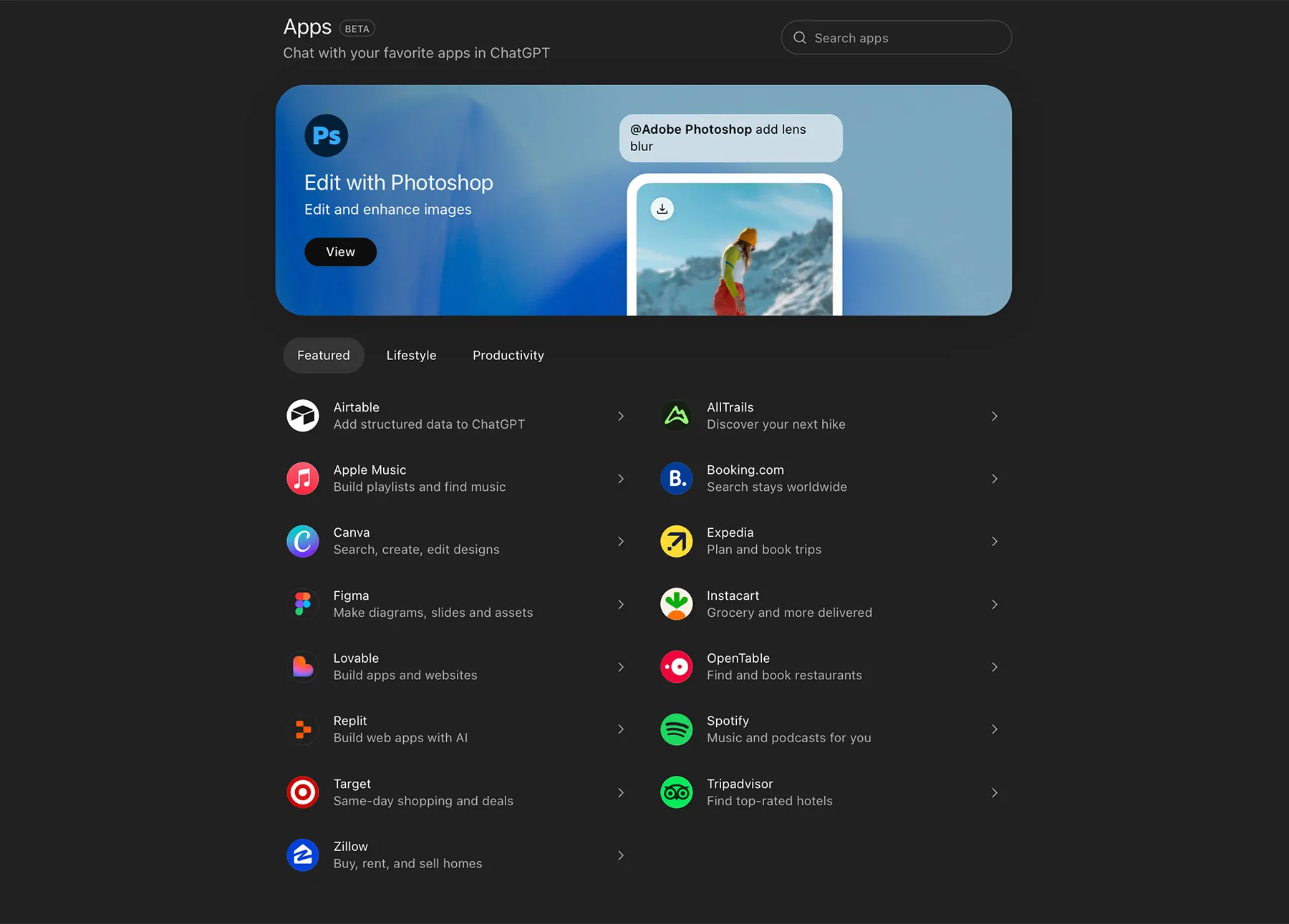 Apple Music s’intègre à ChatGPT : playlists, recommandations et extraits audio via l’IA 50 chatgpt apps