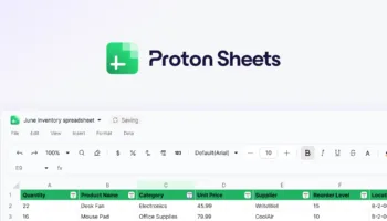 Proton Sheets : le tableur chiffré qui veut détrôner Google Sheets et Excel
