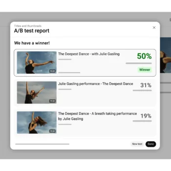YouTube autorise le test A/B de plusieurs titres pour une même vidéo