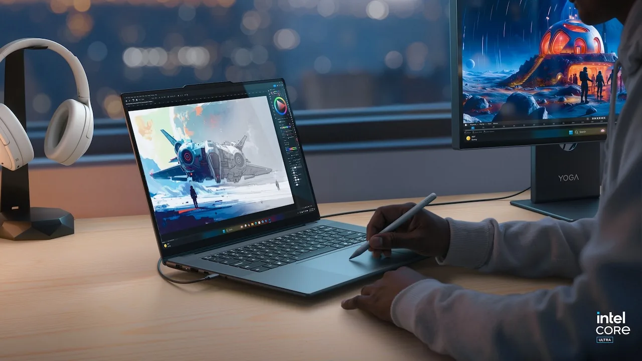 Lenovo Yoga Pro 9i Aura Edition (2026) : Quand le pavé tactile devient une tablette Wacom 58 03 Yoga Pro 9i Aura edition Forcepad pen