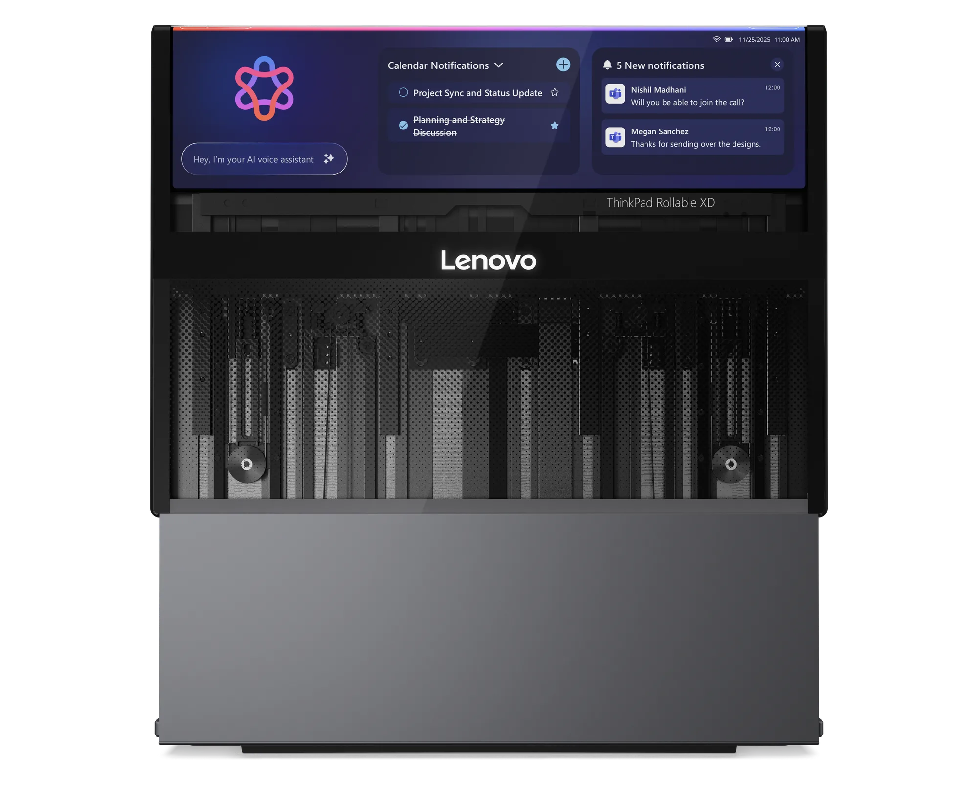 ThinkPad Rollable XD Concept : L'écran qui s'enroule et travaille même fermé au CES 2026 61