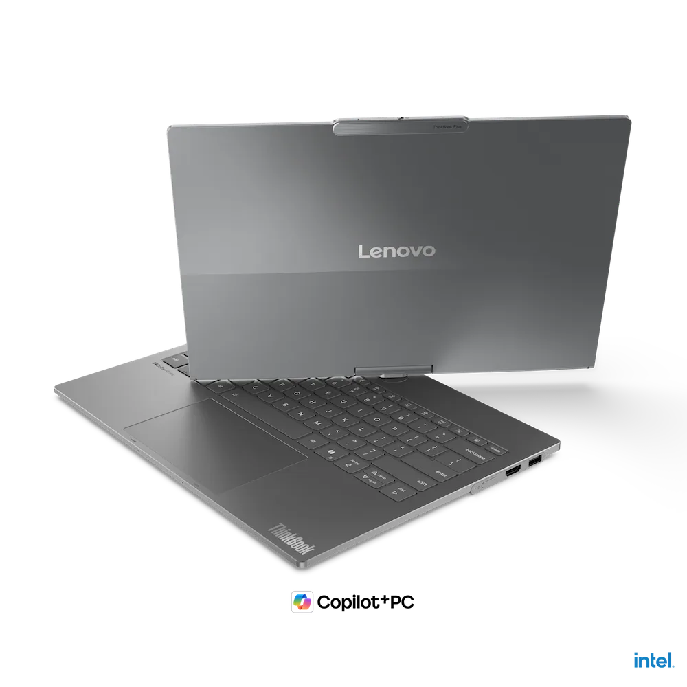 18 Thinkbook plus gen 7 display flipped showing a cover