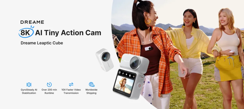 CES 2026 : Dreame Leaptic Cube, la mini caméra qui humilie DJI et Insta360 avec de la 8K