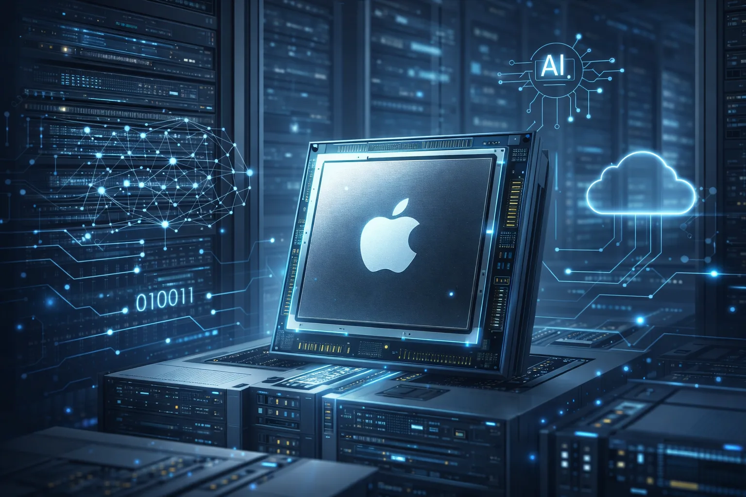 Indépendance IA : Apple lancera ses propres puces serveurs fin 2026
