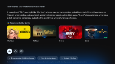 Gemini Entertainment Response