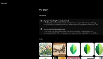 Gemini Web : Une nouvelle section « Documents » pour ne plus perdre vos rapports