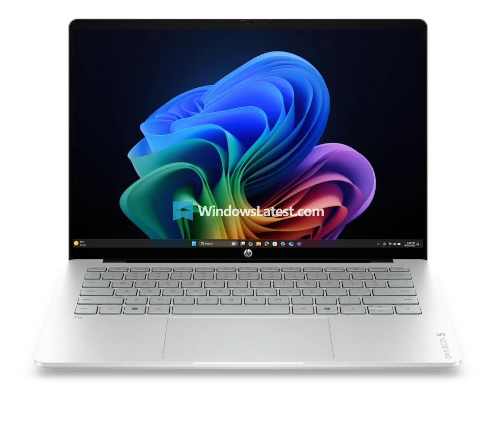 Fuite massive HP : Tout le catalogue du CES 2026 dévoilé avant l’heure 69 HP OmniBook 5 14 NGAIPC OB5 in GlacierSilver for CES 2026