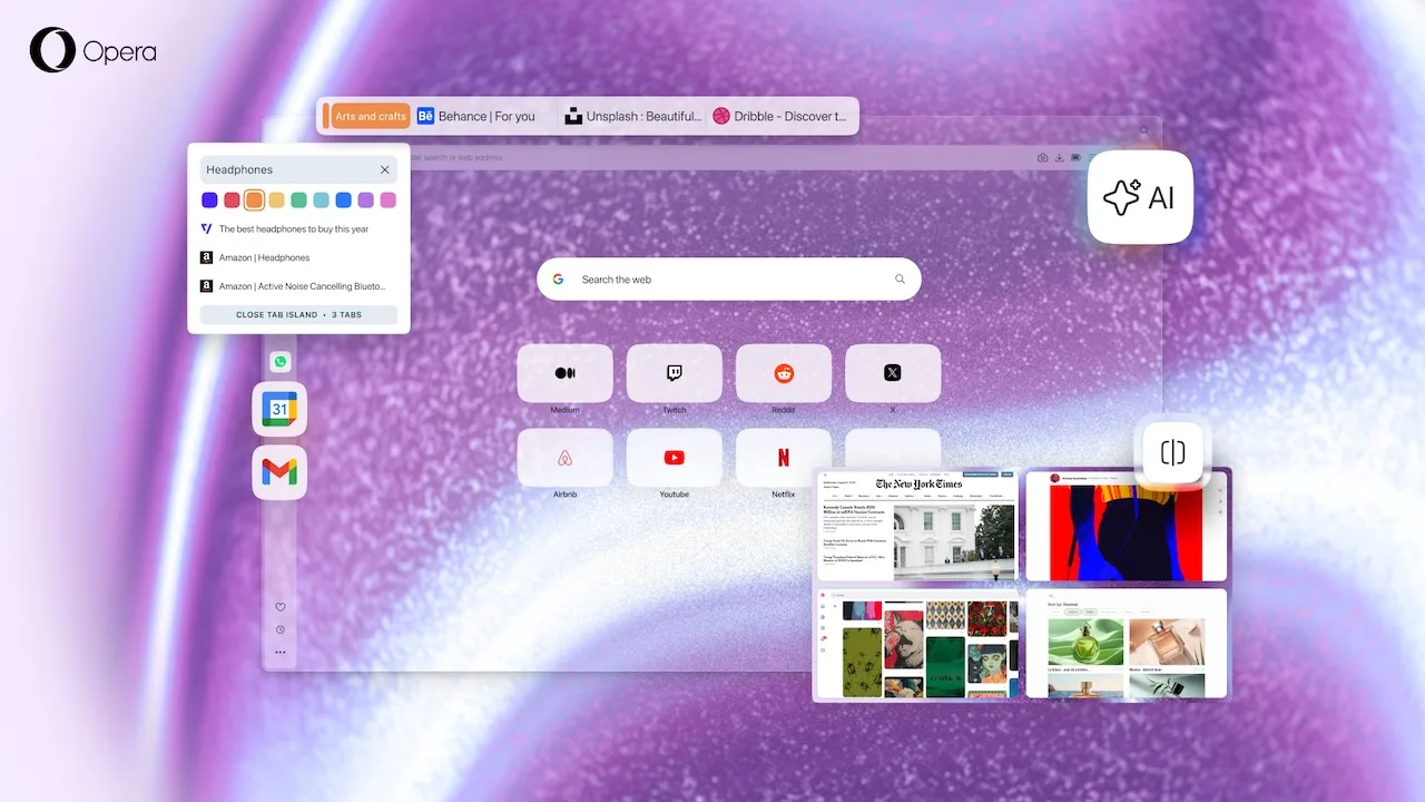 Opera One R3 : Le navigateur qui veut tuer le désordre avec ses « Tab Islands » colorées