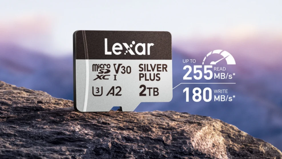 Lexar dévoile AI Storage Core au CES 2026 et redéfinit le stockage pour l’ère de l’IA 60 Lexar 2TB Professional Silver Plus microSDXC card