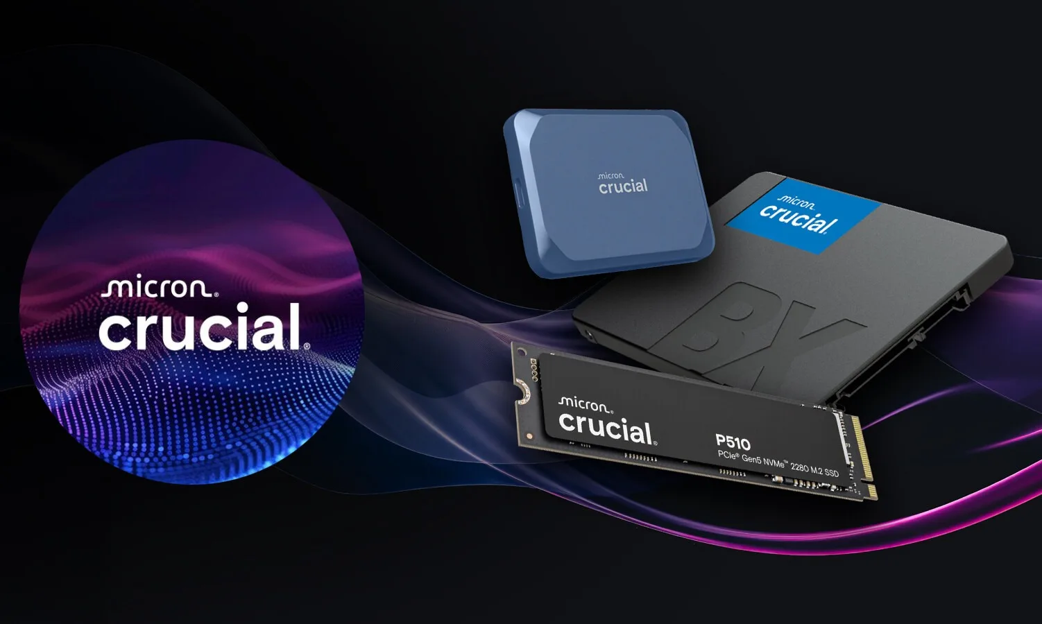 Produits de stockage Crucial de Micron