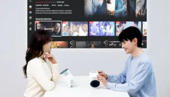 The Freestyle+ : Samsung double la luminosité et injecte de l'IA dans son projecteur nomade