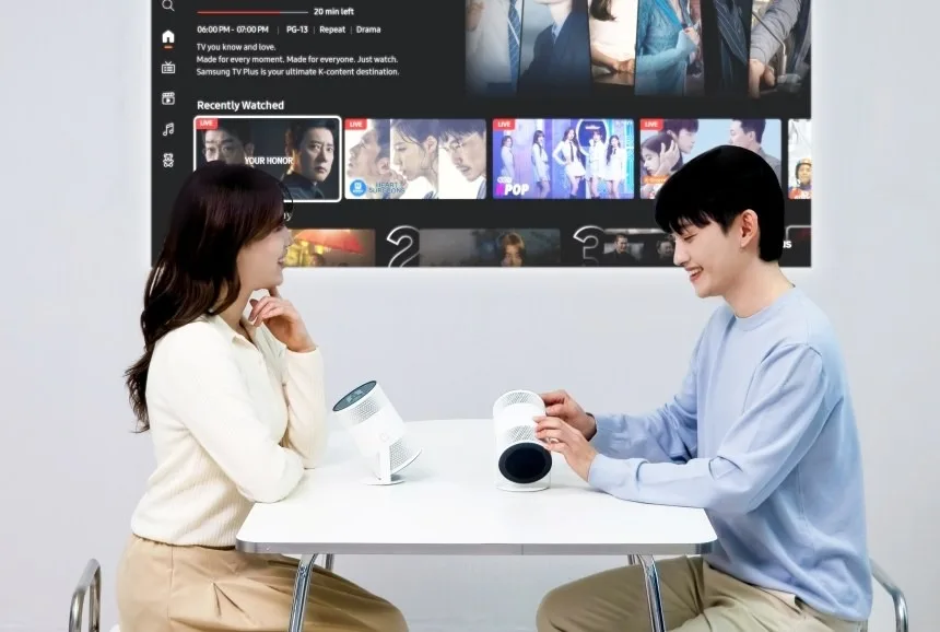 The Freestyle+ : Samsung double la luminosité et injecte de l'IA dans son projecteur nomade 57 The Freestyle+ : Samsung double la luminosité et injecte de l'IA dans son projecteur nomade