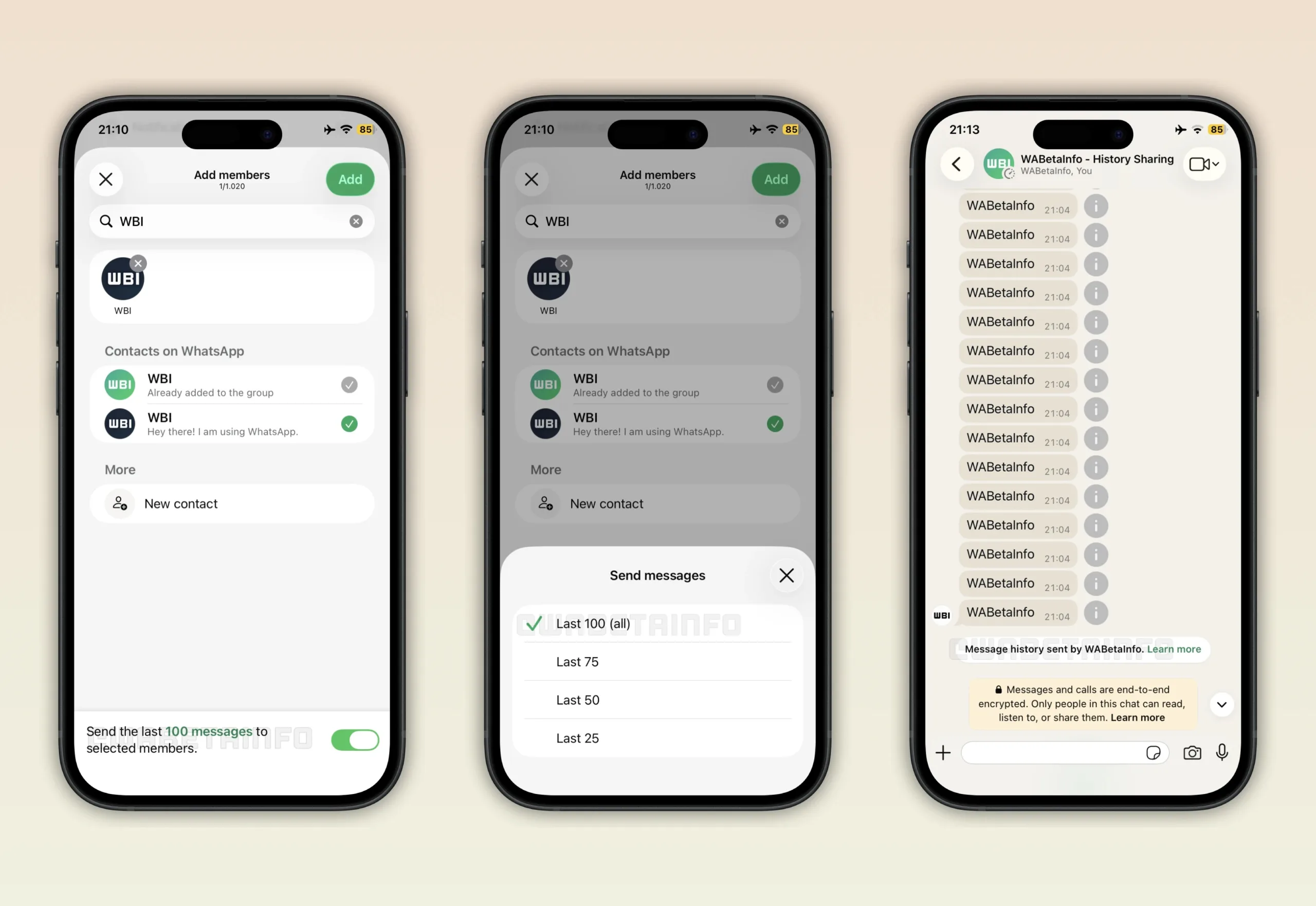 Groupes dans WhatsApp : Partagez enfin l'historique avec les nouveaux membres