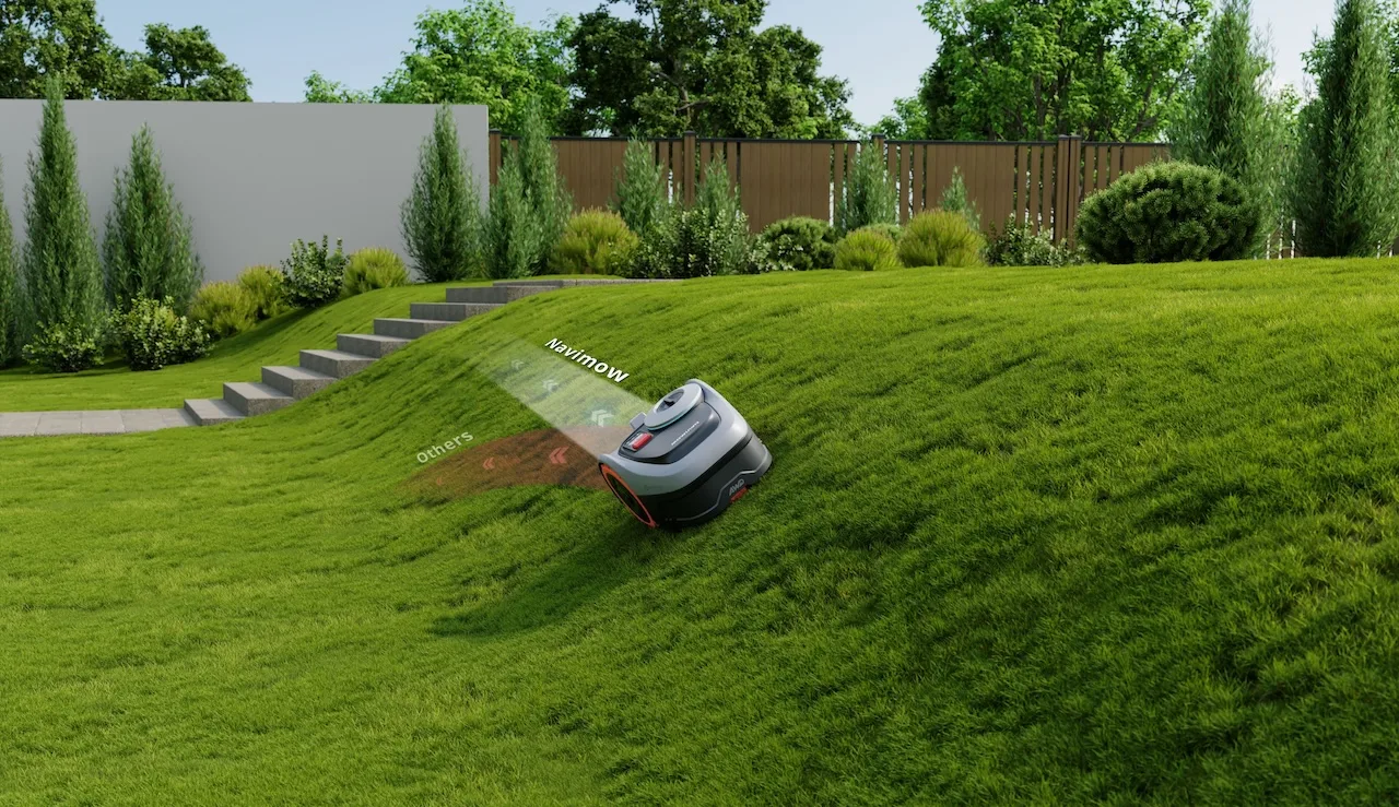 Navimow X4 et i2 de Segway : Les nouveaux rois de la tonte sans fil et sans effort 60 i2 AWD slope