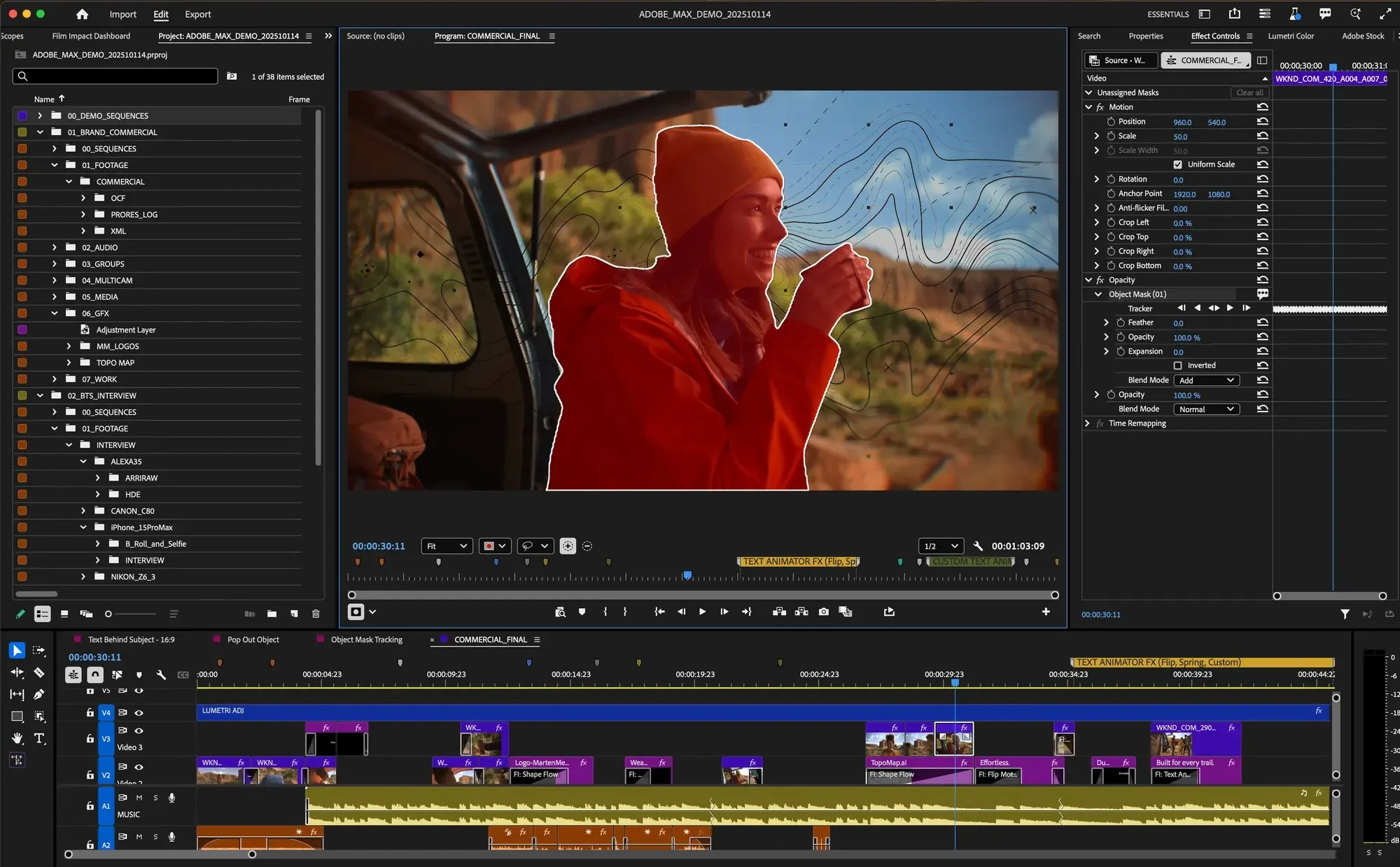 Adobe Premiere Pro v26.0 : L’IA locale « Sélection et masquage d’objet » révolutionne le détourage 58 media 12d23bc37c4f621edff325310f
